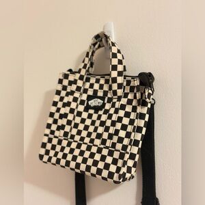 Vans Checkerboard Mini Tote in Black and White